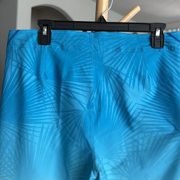 NWT O'Neill Aqua Palm Men's Board Swim Shorts Hyperfreak Stretch Dry 32 Blue - Picture 8 of 13